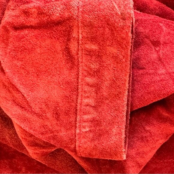 For Joseph Authentic Suede Jacket in Rust Sz M/L - Picture 6 of 7